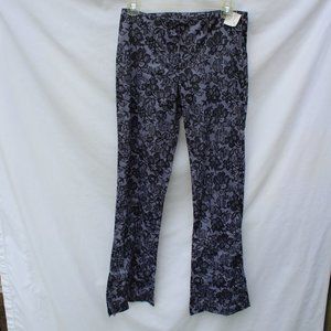 NWT Juniors Blu Pants Black Floral Print Sz 9